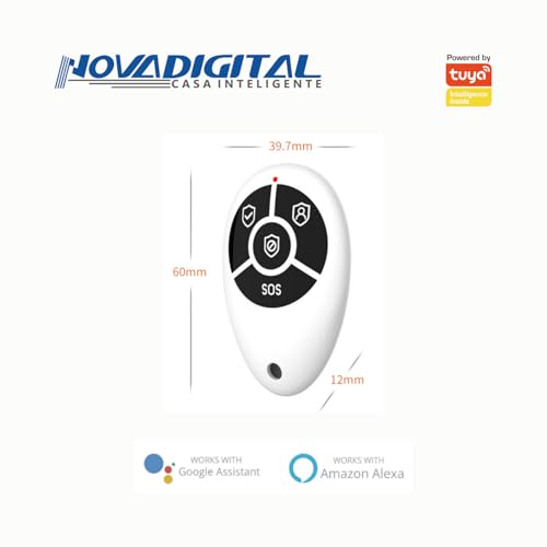 Kit Sistema De Alarme Residencial Inteligente Wi-fi Novadigital Atm-100 Com Tela Touchscreen Painel