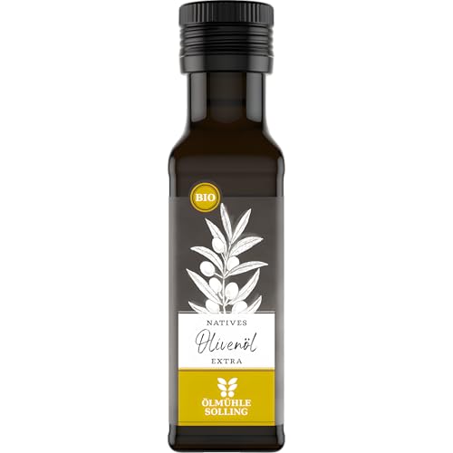 ÖLMÜHLE SOLLING - BIO Olivenöl aus Italien | Natives Olivenöl, vollmundig und fruchtig im Geschmack. Ideal für Pasta, Pizza & Salate sowie für Haut-& Haar | Inhalt: 100 ml