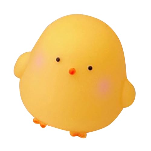Lámpara de noche infantil silicona diseño pollito amarillo miniatura 3