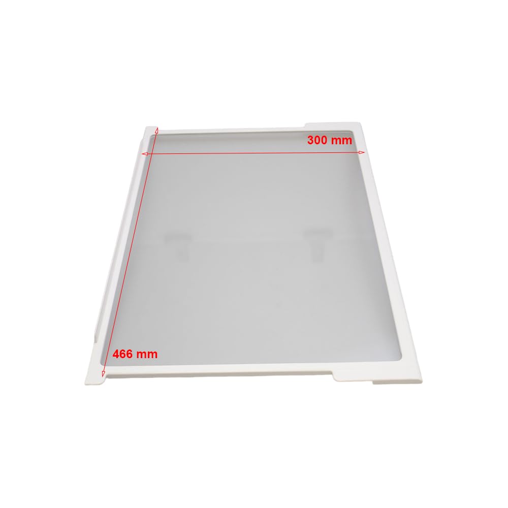 Ripiano Piano Di Vetro Con Telaio Per Frigorifero 466 x 300 mm Compatibile Per Frigo Gorenje Franke ed Ulteriori