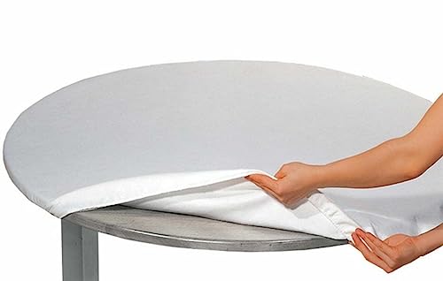 Couvre-table en molleton de coton double B blanc haut de gamme