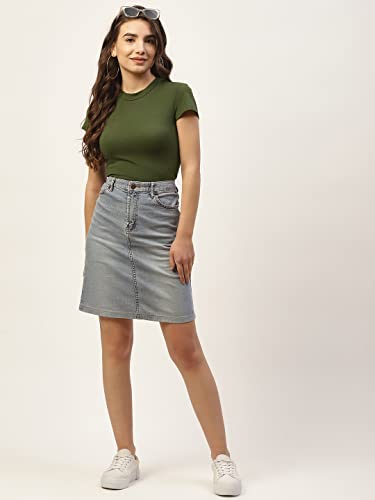 Image of Women Solid Super Soft streachable Cotton Lycra Blended Crop Top