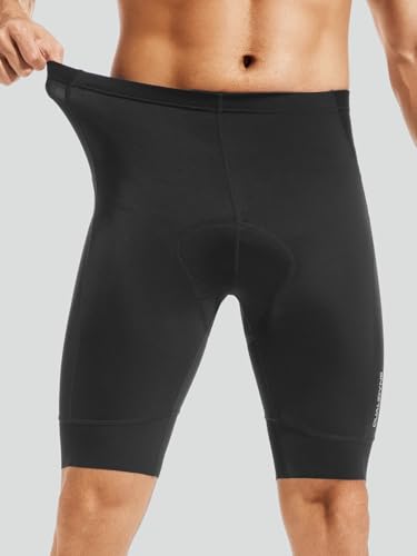 qualidyne Men's Cycling Bib Shorts 4D Padded Bicycle Riding Bike Biking Pants Road Cycle Shorts