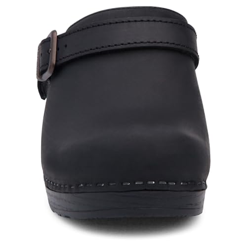 Image of Dansko Ingrid Sling Back Mule Clog for Women - Anti-Fatigue Rocker Bottom Promotes Forward Foot Motion - Premium Leather Uppers for Long-Lasting Wear