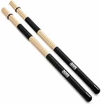 ROSS Pinceaux à tambour en bambou à percussion 16 Pinceaux multi-roues de pouce pour Cajon Drum Set Jazz Blues Acoustic Playing