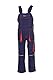Planam 6121134 Junior Latzhose, Marine/Orange, Größe 134/140