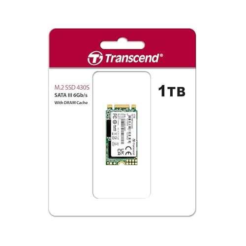 Image of Transcend 1TB M.2 2242 Internal (SSD) Solid State Drive | SATA III 6Gb /s | SSD 430S | 3D NAND | Read /Write - up to 560 /520 MB /s | 560 TBW | 5 Yrs. Warranty | TS1TMTS430S