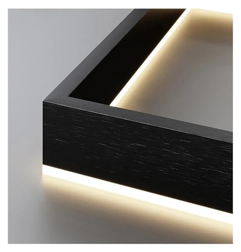 Lustre LED moderne noir carré 40x60cm à intensité variable - 3