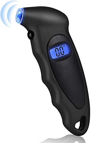 Minta Digital Tire Air Pressure Gauge, Tyre Pressure Checker, with Backlight LCD Display and Non-Slip Grip, 0-150 PSI Range, Four Unit Modes, with Auto Shut-off Function, for Car Trucks and Bicycles