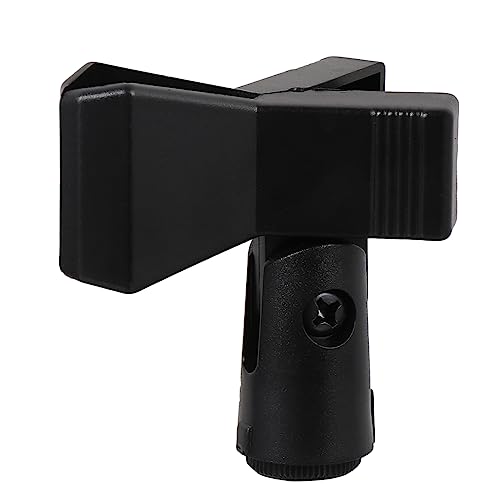 Toddmomy 3PCS Spring Clip Microphone Holder with Adapter Durable Easy Install Fits Microphones Clip for Recording Live Events