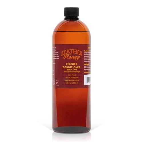 Leather Honey Acondicionador para Cuero - Acondicionador Premium Desde 1968 para Ropa de Cuero, Muebles, Interiores de Automóviles, Zapatos, Bolsos y Accesorios, sin Tóxicos