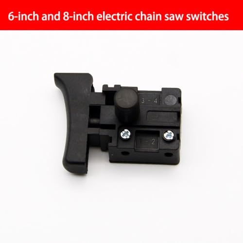 Electric Chainsaw Power Control Assembly, Start Lever Layout, 6 Inch and 8 Inch Fit, Polymer Housing for Worn Part Service Needs At Home - 1