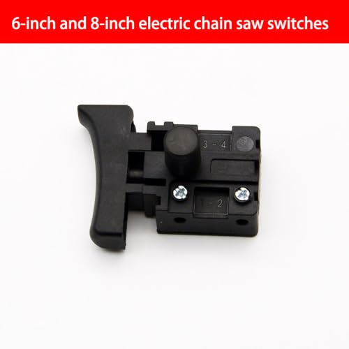 Electric Chainsaw Power Control Assembly, Start Lever Layout, 6 Inch and 8 Inch Fit, Polymer Housing for Worn Part Service Needs At Home