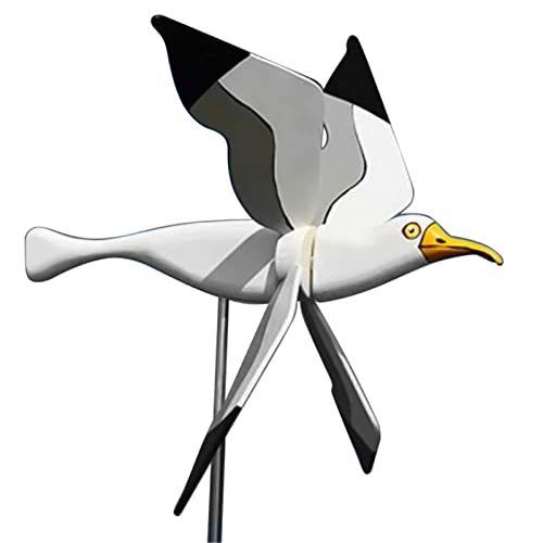 Molino de viento Asuka de gaviotas de gaviota, decoración de jardín, figura neumática para decoración de bosque de césped Imtrub