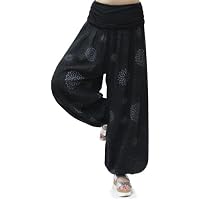 Gloop Pantalones de harén Ligeros XXL para Mujer Pantalones de