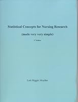Statistical Concepts for Nursing Research B00RWQC0BW Book Cover