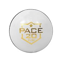 DSC Pace 20 Cricket Leather Ball | Color: White | Size: Standard | for Men & Boys | Material: Leather | Portuguese Cork & Superior Grade | Highly Durable