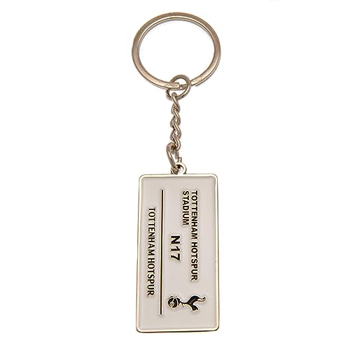 Image of FOCO Tottenham Hotspur FC Embossed Metal Street Sign Keyring