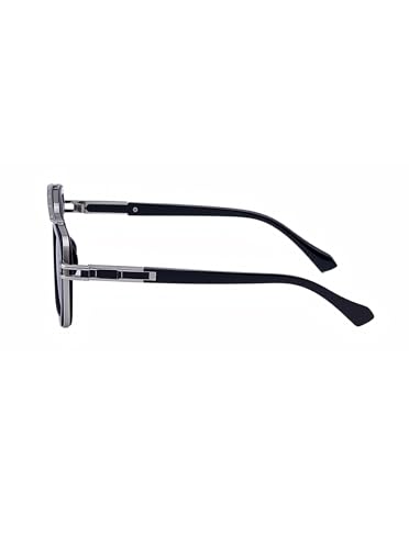 Image of Fashion Men Sunglasses Square Frame Shades for Men UV400 Protection Sunnies(98082)