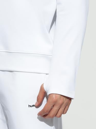 Image of hummel Molin Half Zip Regular Fit Solid Gym Sweatshirt for Men- Premium Polyester Workout Pullover - Comfortable Athletic Training Top
