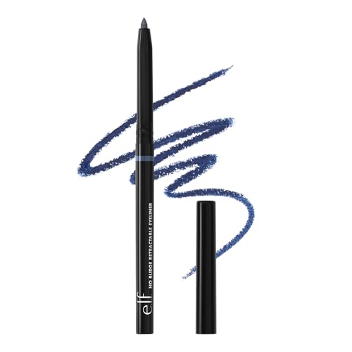 e.l.f. No Budge Retractable Eyeliner, Creamy, Ultra-Pigmented & Waterproof, Creates Bold & Defined Lines, Vegan & Cruelty-Free, Navy