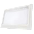 HECASA RV Skylight Inner Dome for 14" x 22" Opening Bathroom Skylight Replacement Cover w/Clear Window White Plastic