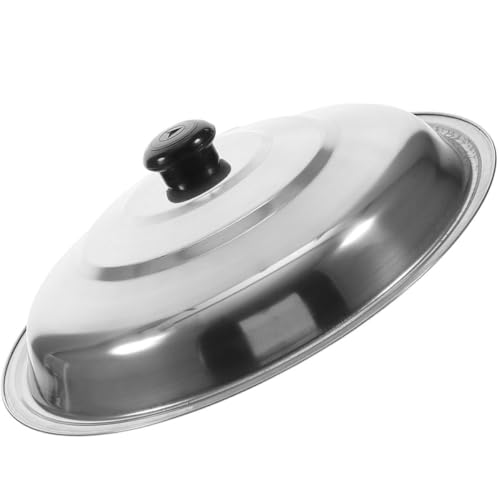 HOMOBABE Tapa Redonda Inoxidable para Sartenes y Ollas Reemplazo de Tapa Compatible con Freidoras Woks y Ollas