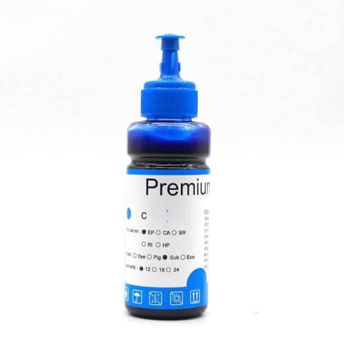 100ml���؃C���NL805 L210 L355 L1800 ET2720 ET-2750�p�}�O�J�b�vT�V���c�M�]���L�b�g�pET-2750(Sublimation Ink-C)