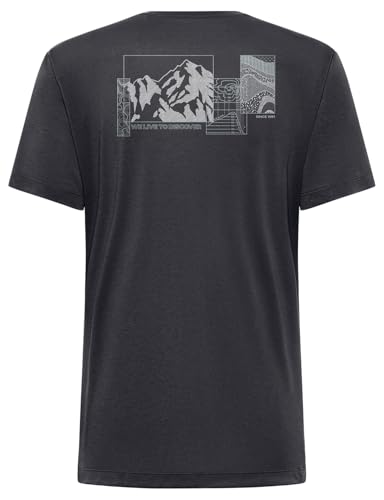 Jack Wolfskin Herren Vonnan Graphic M T-Shirt, Explore Phantom, L EU
