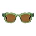COTIA Fashion Square Sunglasses Women New Unique Irregular Wave-Shaped Frames Sun Glasses for Men Trending Cute Eyewear (green)