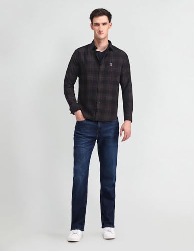 Image of U.S. Polo Assn. Denim Co. Tartan Check Slim Fit Shirt