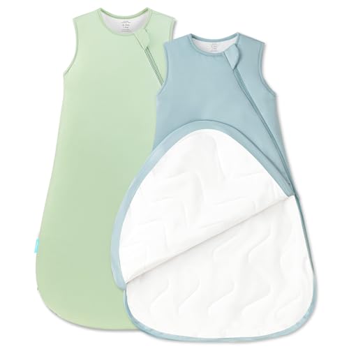 Image of PurComfy Quilted Supersoft Sleep Sack, 2.5 TOG Premium Bamboo Viscose Warm Baby Sleeping Bag, Thick Babies Wearable Blanket