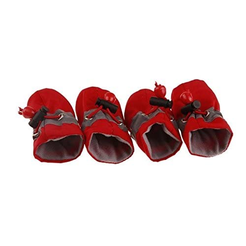 GlobalNiche® Normal Red, S: Antiskid Puppy Shoes Soft-Soled Pet Dog Shoes Waterproof Small Dog Prewalkers Soft Pet Products Supplies Pet Paw Care