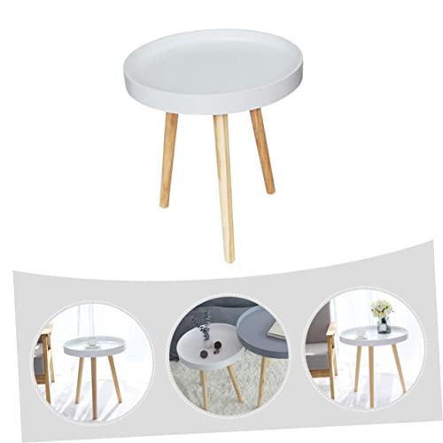 Table appoint ronde compacte pour optimiser l'espace pres du canape de salon - 6