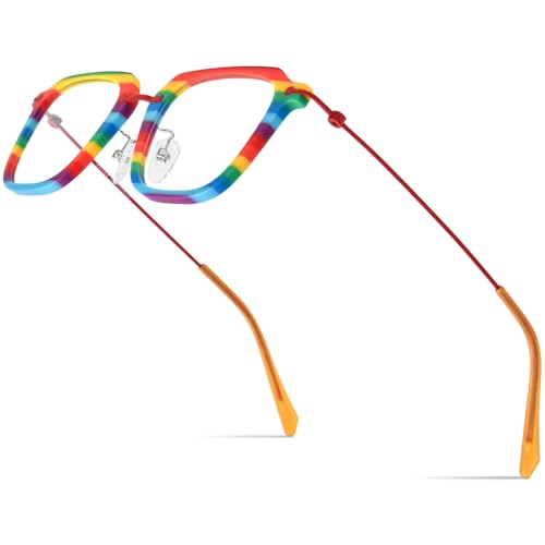 Image of FONEX Acetate Titanium Glasses Frame Men 2024 New Square Eyeglasses Spectacles Eyewear F85843