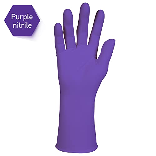 Kimtech™ Purple Nitrile-Xtra™ Exam Gloves (50601), 5.9 Mil, Ambidextrous, 12”, Small, 50 Nitrile Gloves / Box #TOP1