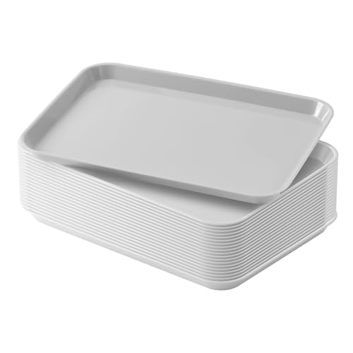 JMU 20 Pcs Gray Dental Procedure Tray Flat Tray Size B 13.25" X 9.75"