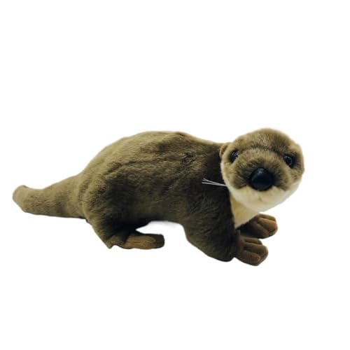 Loutre en peluche réaliste de 30cm pour petits et grands passionnés de la nature sauvage