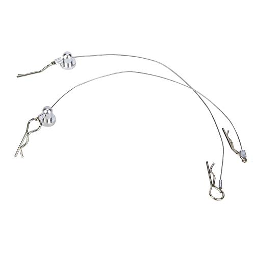 RC Body Shell Clip Pin, Metal Body Shell Clip Compatible with /Hsp/Arram/Axial Ecx 1/10 RC Car(Silver)