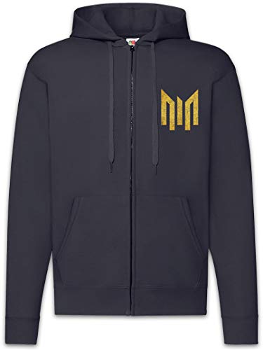 Sweat à capuche Montgomery zippé Urban Backwoods : veste noire molletonnée avec logo homme