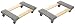 TruePower Hardwood Carpet End Furniture Dolly/Mover's Dolly 3" Casters 1000 lb. Capacity 2 Piece Set