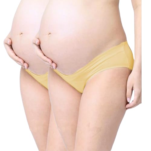 Image of FASHIOSPICE Comfy Maternity Panties| Low Waist V Shape Design Hipster| Super Comfortable Even After C-Section Delivery of Pregnant Women| Pure Cotton