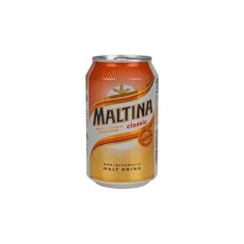 Maltina Can 330ml from Nigeria (Non-Alcoholic Malt Drink) Pack of 6)