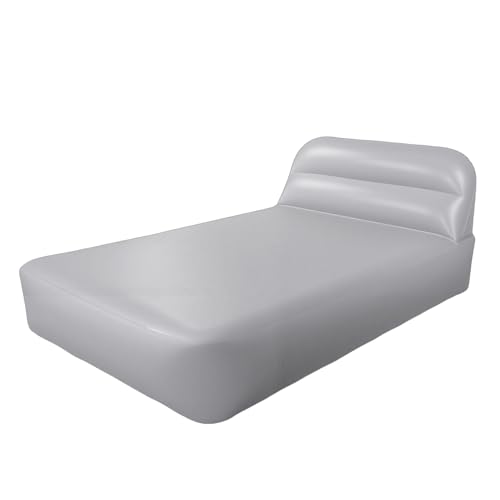 Colchón de Aire a Prueba de Fugas, Cama Inflable Elevada de 13 Pulgadas para Viajes de Camping, 1500 Libras para Invitados, Material Texturizado de PVC