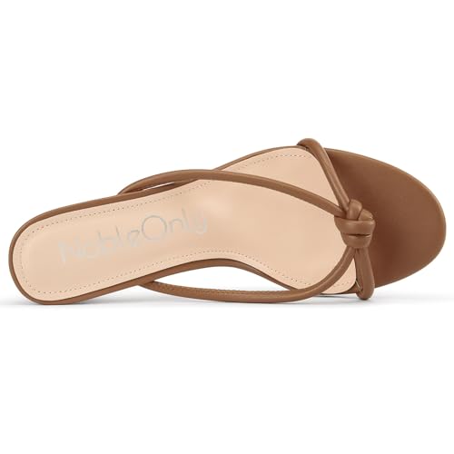 Image of NobleOnly Women's Black Kitten Heel Mule Sandals, 2.4 Inches, Open Toe, Slip On, Party, Prom, Wedding, Evening, Classic Style