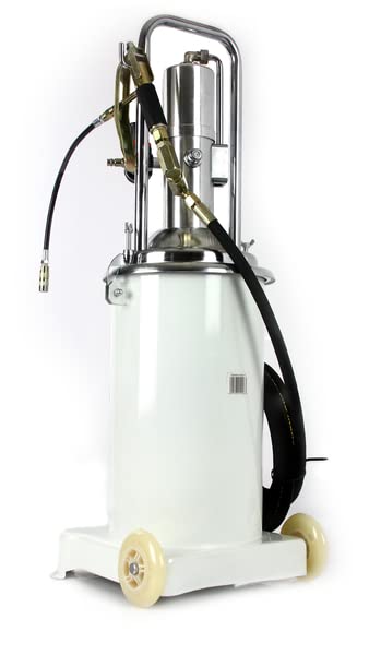 Engrasador neumático de barril contenedor de 15 litros lubricante lubricante lubricante aceite de plataforma cable 4m pistola desplazamiento ruedas