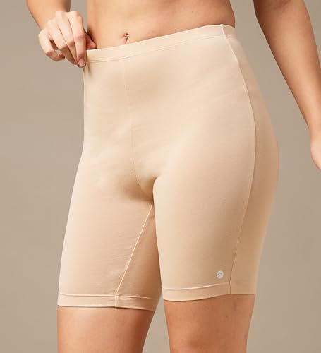 Image of URBAN ADVENTURE High Coverage Premium Cotton Spandex Mid Waist Elastane Stretch Shorties - Gym -Cycling Shorts /Tights for Women