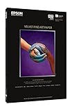 Epson Velvet Fine Art Paper, A3 +, 260 g/m², 20 Blatt Inkjet Paper – Printing Paper (A3 +, 260 g/m², 20 Blatt, 260 g/m², 344 x 498 x 18 mm, 1.25 kg, A3 +)
