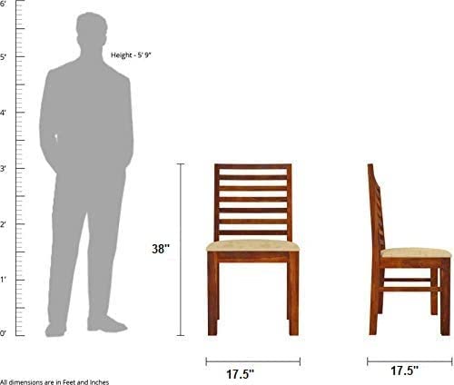 Image of Wooden Dining Table 6 Seater / 6 Seater Dining Set with Chairs & 1 Bench for Dining Room