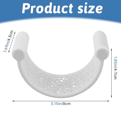 Oryqvane Bettas Fish Hammock,Minimalist Floating Rest Platform for Shrimp,Nano Fish,Bettas,U Shape Bettas-Hammock Floating Aquascape Decor for Low Flow Tanks,Floating Bed(White) — view 2